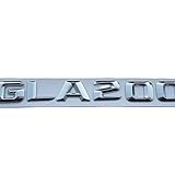 CEVIZ Chrom 3D ABS Kunststoff Kofferraum hinten Buchstaben Abzeichen Emblem Aufkleber Aufkleber passend for Mercedes Benz GLA Klasse GLA200