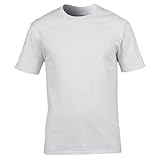Gildan Premium T-Shirt für Männer (XL) (Weiß) XL,Weiß