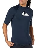 Quiksilver Herren All Time Short Sleeve Rashguard Surf Rash-Guard-Shirt, Marineblau Blazer, Medium