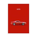 DìMò Art Druck auf Leinwand auf Papier Poster oder Bild Rogan Mark Ford Mustang Shelby GT350 1969