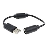 USB Adapter Konverter Kabel Breakaway Kabel Ersatz USB Kabel für Xbox 360 Controller, Gamepad mit Anderer Ausrüstung Verbindung - Schwarz