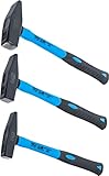 BGS 3845 | Schlosserhammer-Satz | Fiberglasstiel | DIN 1041 | 300 / 500 / 800 g | 3-tlg. | Hammer-S