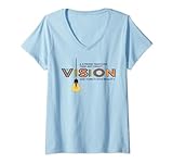 Damen Starkes Team kann jede verrückte Vision in die Realität verwandeln T-Shirt mit V-Ausschnitt