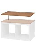 HORST Deckplatte für Kallax Regal - Elegante Massivholzplatte für I K E A Kommode - Perfekte Passform - FSC-Zertifiziert - Eiche geölt, 76 x 39