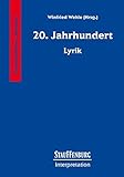 Stauffenburg Interpretation, Französische Literatur, 20. Jahrhundert. Lyrik