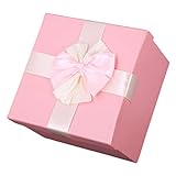 VALICLUD Blumenbox Geschenkbox Rosa Pappschachtel Pappdosen Leer Rosenbox mit Deckel Pink Box Schachtel für Geburtstage Hochzeit Kommunion