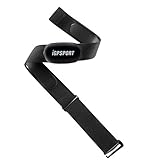 iGPSPORT HR40 Herzfrequenzmesser, Bluetooth & ANT+ mit Brustgurt für Laufen, Radfahren, Fitnessstudio, kompatibel mit Garmin Polar Wahoo - schwarz