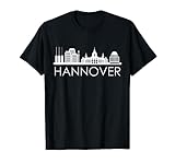 Die Stadt Hannover Skyline Silhouette Deutschland Hannover T-S