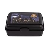 Harry Potter - Hogwarts Brotdose Lunchbox Butterbrotdose mit Trennwand Schwarz