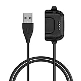 kwmobile USB Kabel Charger kompatibel mit Willful ID205 / Yamay SW020 Ladekabel - Smart Watch Ersatzkabel - Fitnesstracker Aufladekabel in Schw