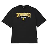 Borussia Dortmund Unisex BVB College Schwarz T-Shirt, XL