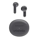 Urbanista In Ear Kopfhörer kabellos Bluetooth 5.3, IPX4 True Wireless Earbuds, 2 Mikrofone, 20 Std Spielzeit, Earphones mit Touch-Bedienung, TWS Headphones mit USB C Ladecase, Austin, Grau