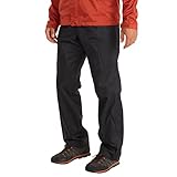 Marmot Herren PreCip Eco Full Zip Pant Long, Wasserdichte Regenhose, winddichte Wanderhose, atmungsaktive Regenkleidung zum Wandern und Trekking, Black, M