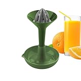 Hand Entsafter Squeezer, Rotary Manuelle Zitronenpresse, Multifunktionale Rotationspresse Reibahle, Manuelle Entsafter, Küche Rotary Orange Handpresse, Handpresse Fruchtpresse für Zitrus, Zitrone,