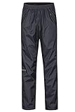 Marmot Herren PreCip Eco Full Zip Pant, Hardshell Regenhose, Wasserdicht, Winddicht, Atmungsaktiv, Schwarz