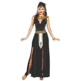 Dreamgirl Kostüm Cleopatra Alexia Kleid lang Kragen Gürtel Ägypterin Antike S, M, L, XL (M)