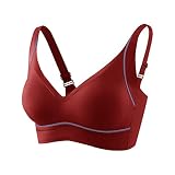 Sport BH Damen RüCkenfrei Frauen sexy Unterwäsche Nicht-Stahl-Ring gerafft Krankenpflege offene Schnalle BH dünnen Abschnitt Tank Top Nahtlose Unterwäsche täglich BH Sport Unterwäsche sexy Frauen BH