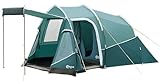 PORTAL Zelt 3 Perosonen Camping Zelt Wasserdicht 3000mm mit Vorzelt Fenster 3 Mann Tunnelzelt Familienzelt Festivalzelt für Camping Reise Trekking G