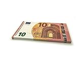 Cashbricks 75 x €10 Euro Spielgeld Scheine - vergrößert - 125% Größe