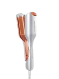 SHEGLAM Beach Babe Welleneisen für Haare 2 Barrel Kreppeisen 25mm mit Smart-Timer, einstellbarer Temperatur, Dual Voltage, Anti-Scald – Lockenstab für Beach Waves & Mermaid H