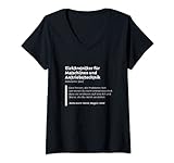 Damen Elektroniker Maschinen Definition für Handwerker T-Shirt mit V-Ausschnitt