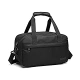 Kono Holdall Cabin Luggage Travel Bag Unter dem Sitz Flight Bag mit Schultergurt Handgepäck Unisex (Schwarz)