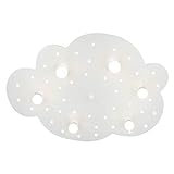 Elobra Deckenlampe Wolke Kinderzimmer Wandlampe Kinderlampe, weiß, Sternenhimmel für Babys und Kinder mit Nachtlicht LED
