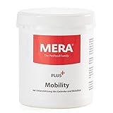 MERA Plus+ Mobility, Gelenkpulver für Hunde, mit Glucosamin und Kollagen, zur Unterstützung der Gelenke, Ergänzung zum Hundefutter trocken oder nass, 300g