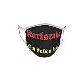 U24 Behelfsmaske Mund-Nasen-Schutz Stoffmaske Maske Karlsruhe EIN Leben lang