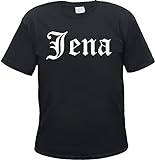 JENA Herren T-Shirt - Altdeutsch - Tee Shirt - Schwarz L