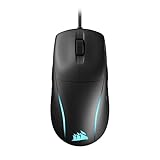 Corsair M75 Wired RGB Leichte FPS Gaming-Maus – 26.000 DPI – Austauschbare Seitentasten – PC – Schw