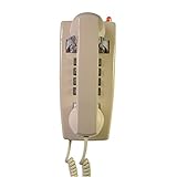 JHYS Schnurgebundenes Wandtelefon, analoges Old-School-Telefon mit Schnur, Vintage-Drehwandtelefon mit extra lautem Klingelton (B)