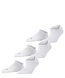 FALKE Unisex Cool Kick Sneaker Atmungsaktiv Schnelltrocknend Schwarz Weiß viele weitere Farben verstärkte Sneakersocken ohne Motiv atmungsaktiv mit Plüschsohle im Multipack 3 Paar