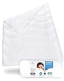 Bettdecke 155x220 Blanco | Warme & Dicke Schlaf-Decke für den Winter | Ideale Hygiene für Allergiker | Große Winterdecke mit Feuchtigkeitsmanagement & hoher Atmungsaktivität | Duvet 155 x 220 cm