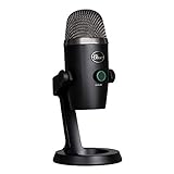 Blue Yeti Nano Premium USB-Mikrofon für Aufnahmen, Streaming, Gaming, Podcasting auf PC und Mac, Mit Blue VO!CE-Effekten, Nieren- und Kugelcharakteristik, Latenzfreies Monitoring - Schw