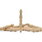Unfinished Wood Craft Spindle 3-3/8 inch, Pack of 50 Decorative Art Wood Spindles, by Woodpeckers