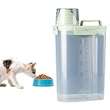 AUTOECHO Aufbewahrungsbehälter für Katzenfutter - Langlebiger Tierfutterbehälter mit Deckel,Tragbare Müsli-Aufbewahrungsbox, luftdichtes Design, langlebiger Tierfutterspender für Hund, Katze, Vogel