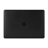 Incase Hardshell Hartschalen Hülle für Apple MacBook Air 13,3' (2020 / M1-Late 2020) - transparent (schwarz) [3D Dot-Design I Lüftungsschlitzaussparungen I Leicht & dünn] - INMB200615-BLK