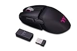 Thermaltake Argent M5 Wireless RGB Gaming Mouse | PC-Maus | 8 anpassbare dynamische Lichteffekte | rechts-und linkshänding | Kabellos | 16k DPI | schwarz