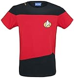 Star Trek: The Next Generation Uniform rot Männer T-Shirt rot/schwarz M