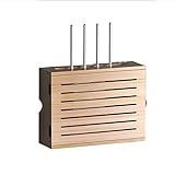 TYz Router Box Aufbewahrung Wand - Router Regal Modem Holz, Wandmontage Router Set-top Box Aufbewahrungsbox, Versteckte Box, 34×10×20cm (Color : Wood, Size : B)