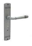 domino Türgriff LOFT M95 BB-Buntbart 72 Drückergarnitur für Zimmertüren Langschild-Garnitur Türdrücker-Set Türbeschläge