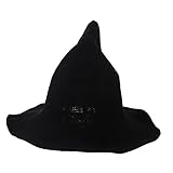 WATIIFUFU Hexenhut Party Kostüm Kreativer Schwarzer Hut aus Maskerade Hofdekoration Veranda Aufhängen Cosplay zum Zaubererhüte Hutdekoration Halloween O