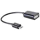 IzzDynno Micro USB OTG Kabel, männlicher Micro USB USB USB USB für Smartphone Tablets (schwarz)