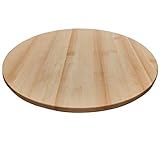 Holz-Projekt-Summer Tischplatte Erle massiv rund Holztischplatte für Stehtisch Bistrotisch Holzplatte Massivholzplatte (Oberfläche unbehandelt (roh), Durchm.: 70cm)