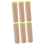 VILLCASE 2 Sätze Abdeckfolie Farbband Film Mundband Streifen Beidseitig Schild Maskierfolie Schneideschablone Fensterschutz Möbelschutzpapier Abdeckpapier Bemalen Light Brown 3 Rollen * 2