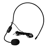 Kabelgebundenes Sprachmikrofon |. Kabelgebundenes Mikrofon, Multifunktionales Lautsprecher-Kopfhörer-Mikrofon-Headset, Leichtes Hi-Fi-Sound-Mikrofon Für TV-Moderatoren, Rundfunkveranstalter Und Säng