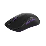Dark Project Novus Pro Wireless Gaming-Maus, Ultra-Leicht mit 48g, PixArt PAW3395 26K DPI, 8K Hz Abtastrate, 6 Programmierbare Tasten, bis zu 70 Stunden Akkulaufzeit, BlackBerry