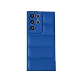 Daunenjacke Handyhülle für Samsung Galaxy A72 A52 A73 A53 A32 A22 A20 A12 A33 A31 S22 Ultra Schutzhülle, Marineblau, für S8 Plus