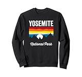 Yosemite National Park Retro Mountain Vintage Sonnenuntergang Sweatshirt